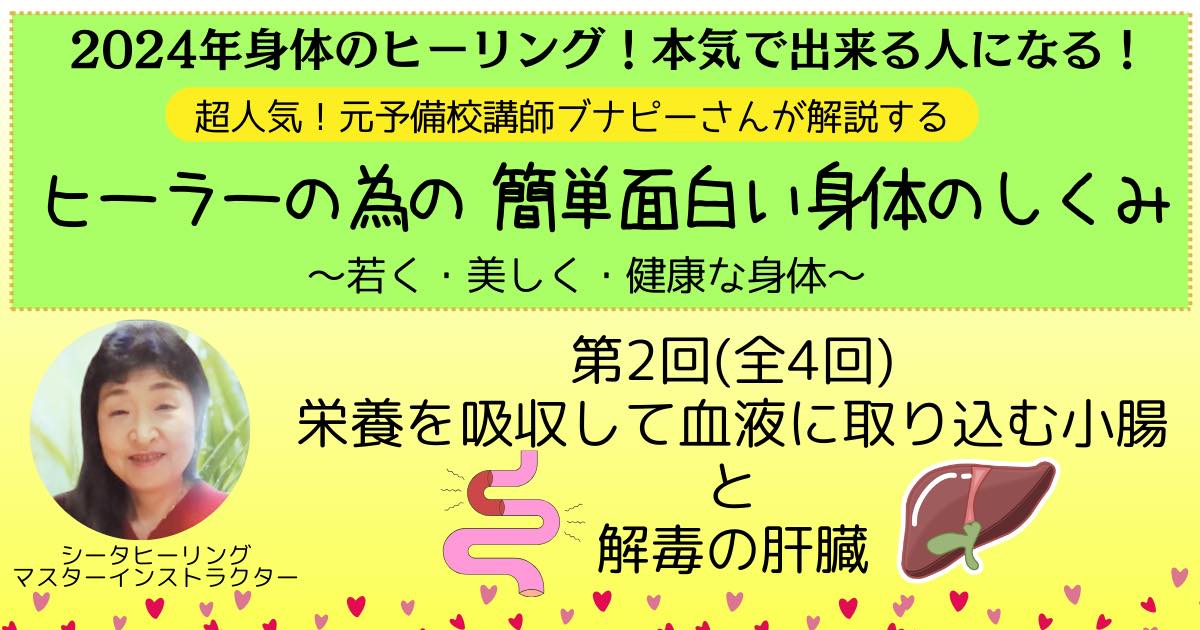 【録画販売中】【第二回】2024年　身体のヒーリング！本気で出来る人になる