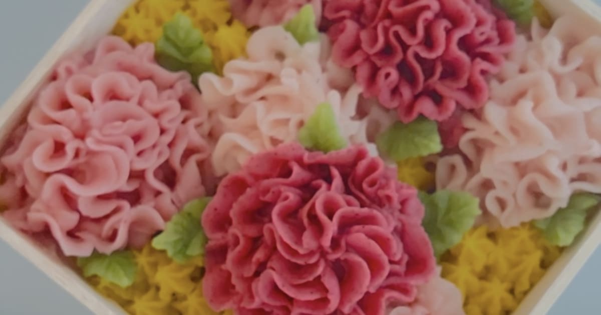 あんこのお花絞りカーネーション体験レッスン
