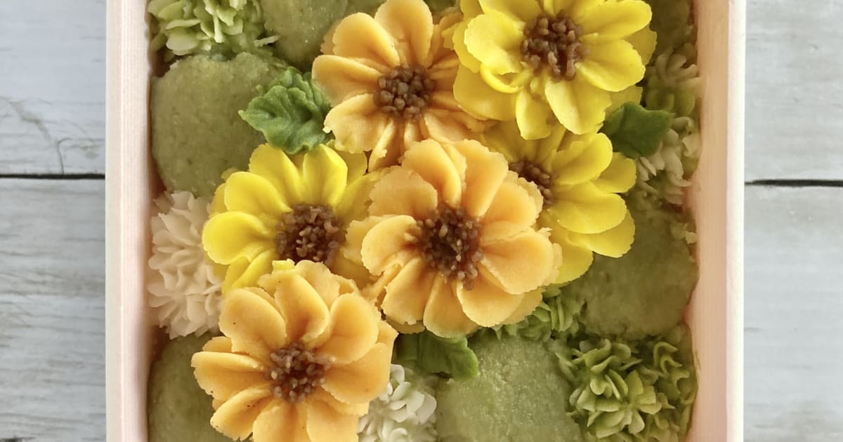 【体験レッスン】　　　あんこのお花絞り　