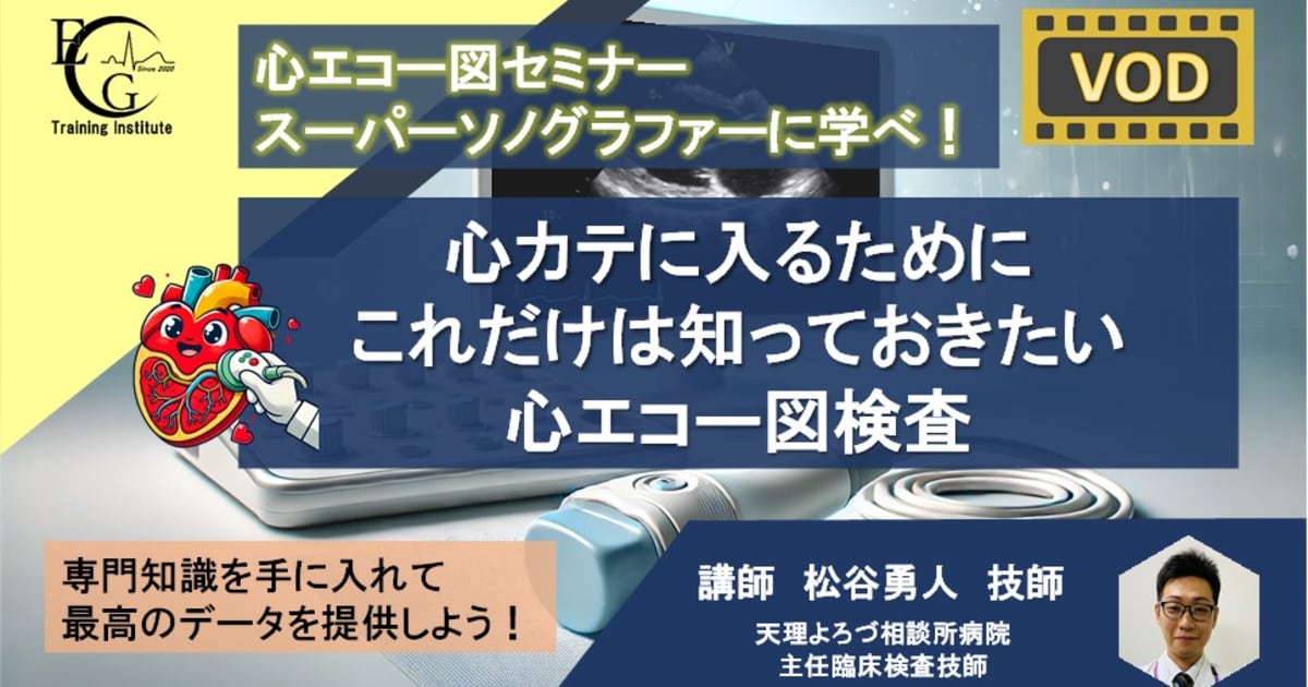 心エコー図セミナー：心カテに入るために これだけは知っておきたい 心エコー図検査