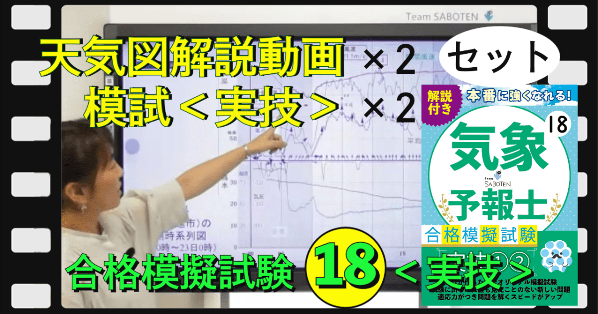 ＜実技＞模試２科目と解説動画２科目のセット【模擬試験シリーズ１８】