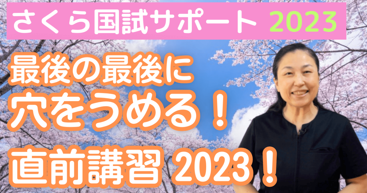 【第113回 直前講習】最後の仕上げに！