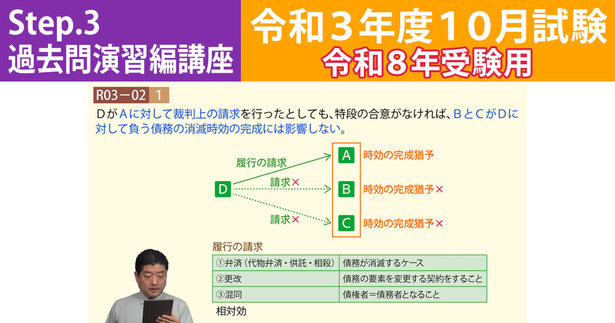 宅建Step.3過去問演習編講座【令和３年度10月試験　令和８年受験用】