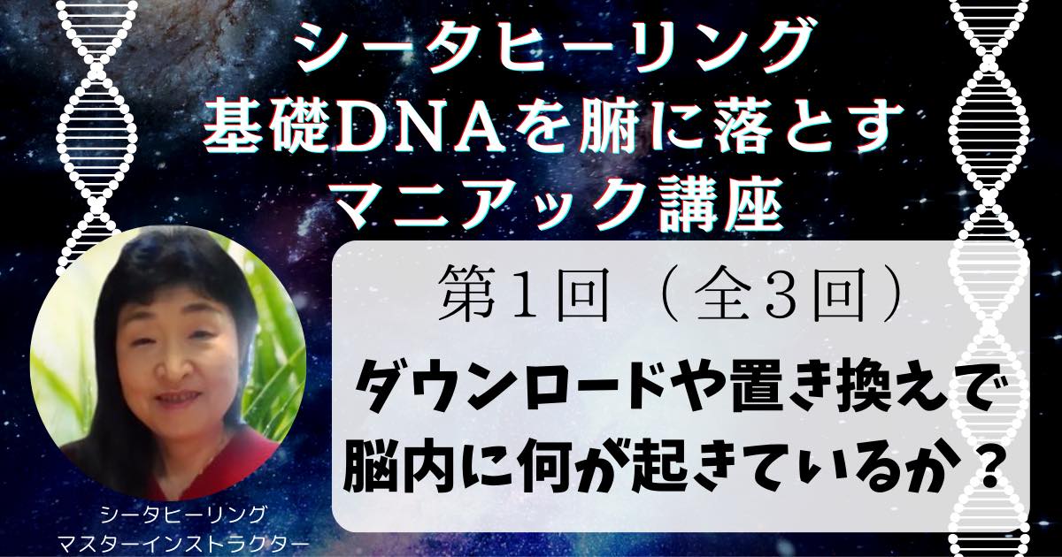 【録画販売中】【全３回】シータヒーリング基礎DNAを腑に落とすマニアック講座＜中級編＞第一回