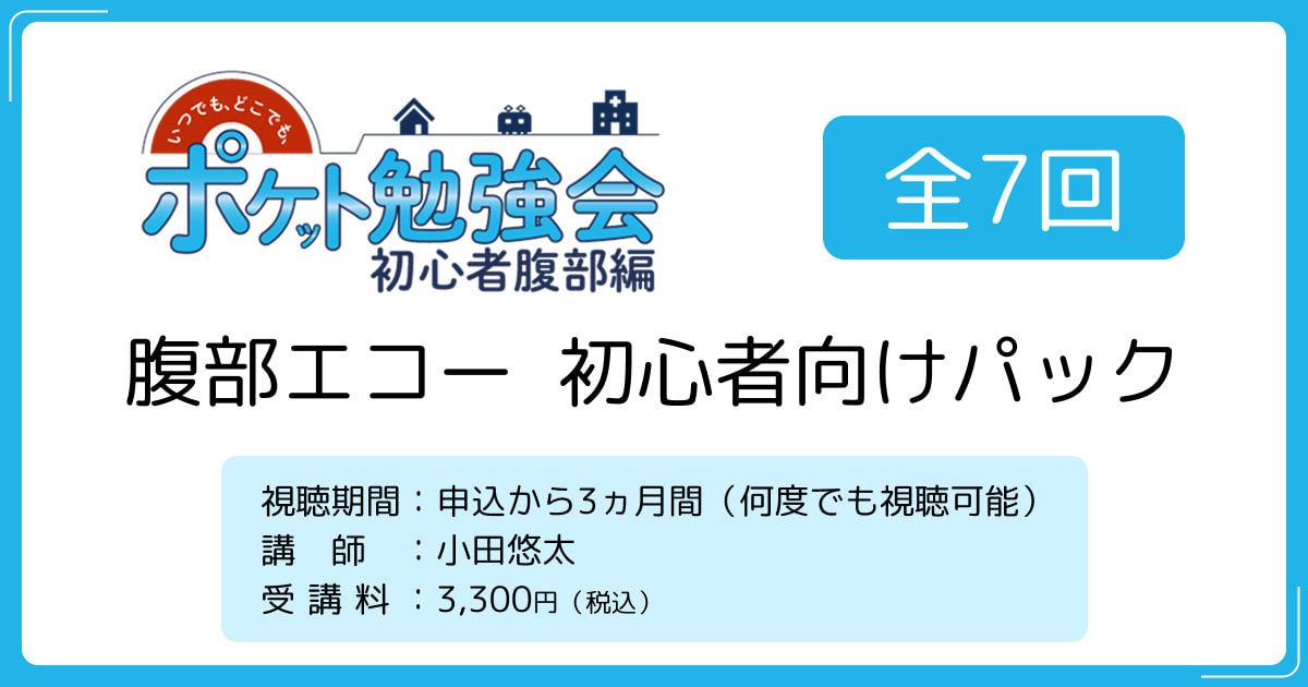腹部エコー初心者向けパック