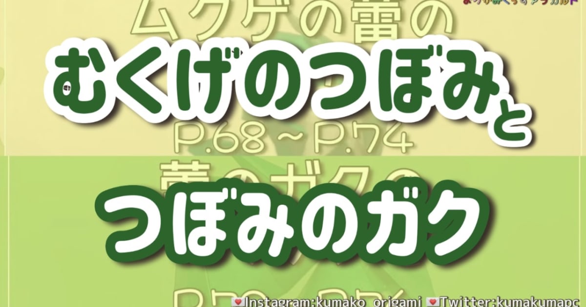  P.68～P.69ムクゲのつぼみとガクのつくりかた～国花でつくろう脳活折り紙花束シリーズ～