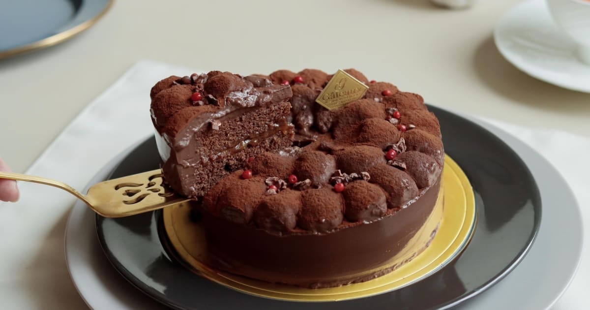 米粉のチョコクリームケーキ