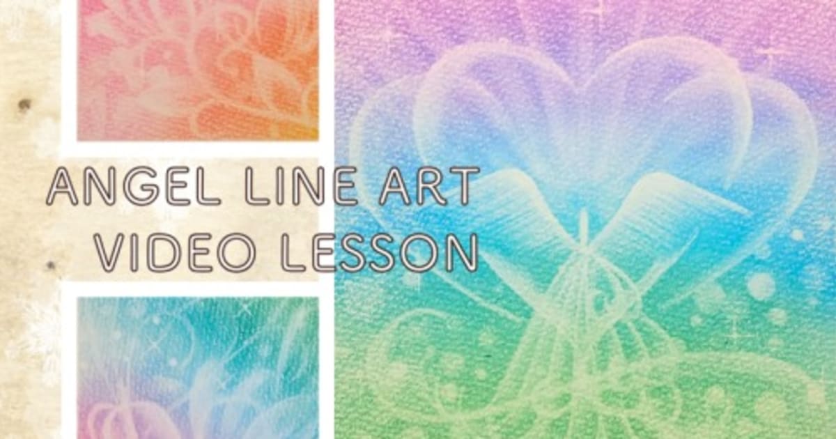 線で天使を紡ぐパステル「エンジェル ラインアート」（ライセンス付き講座）
