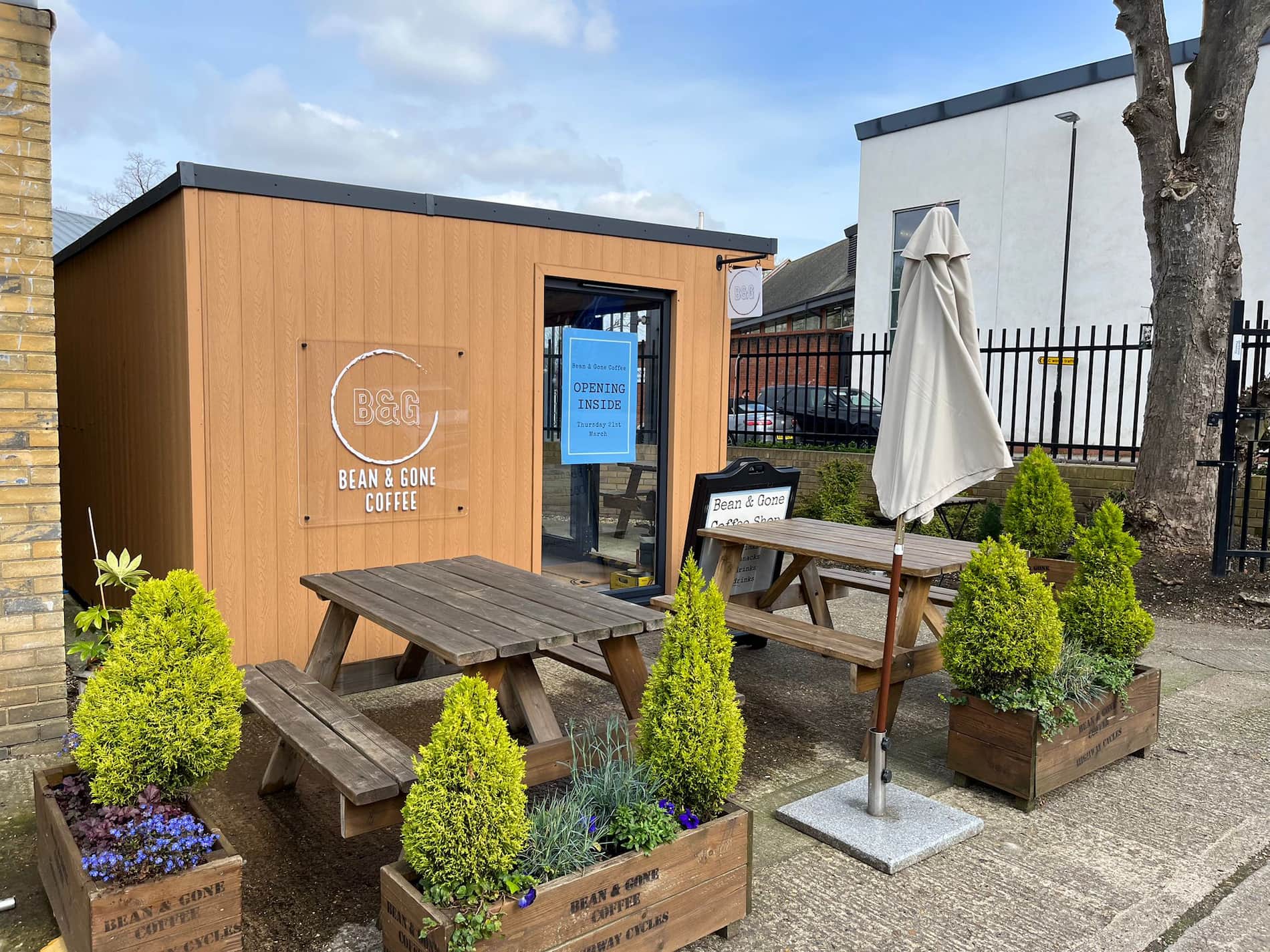 Free coffee at Bean & Gone