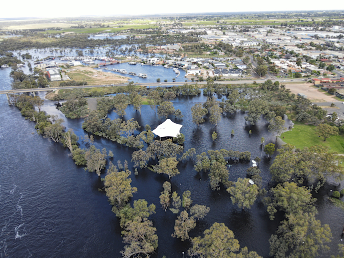 Mildura Riverfront flood photos