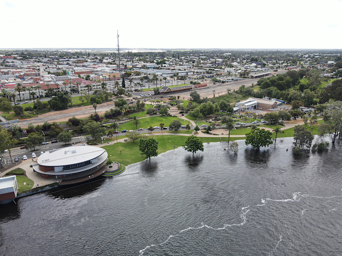 Mildura Riverfront flood photos