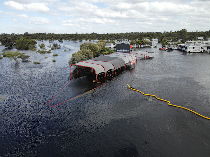Mildura Marina flood photos