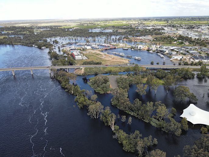 Mildura Riverfront flood photos