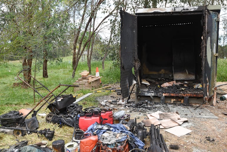 Suspicious shed fire results in damage worth 15,000