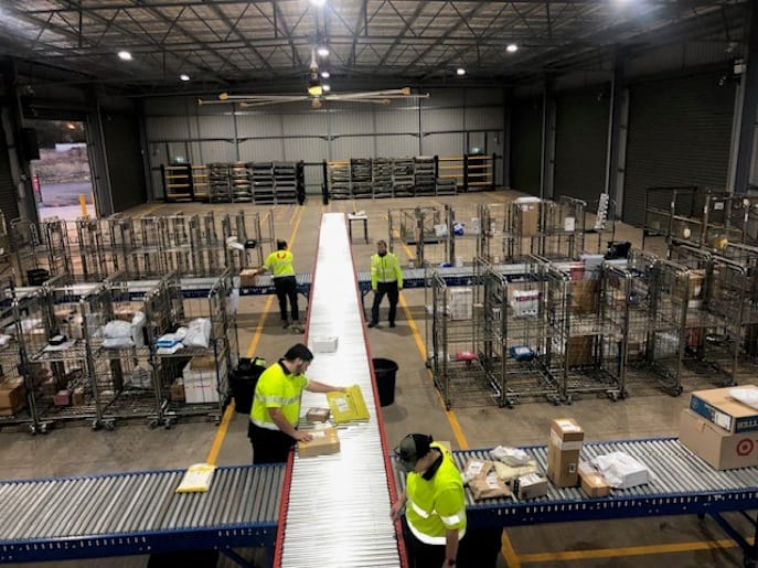 Parcels to go at new AusPost Dubbo processing centre