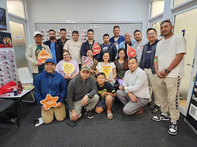 Local Nepalese rollup their sleeves to give the gift of life