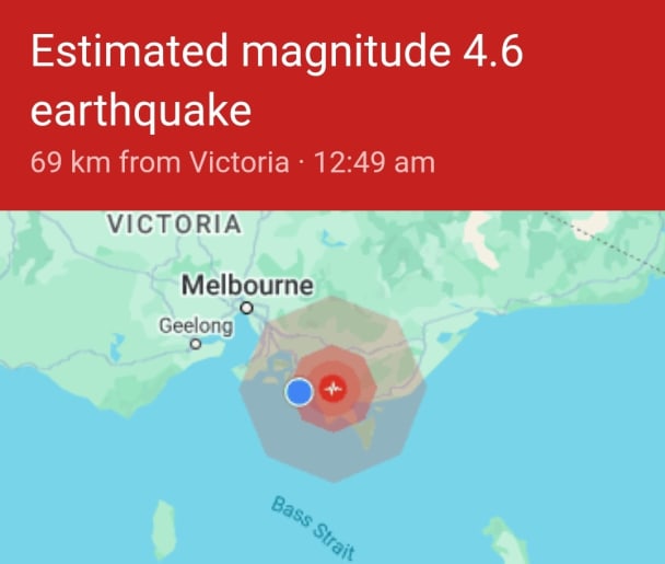 Minor earthquake rumbles near Victoria