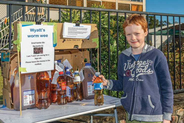 Young entrepreneur's worm wee works wonders