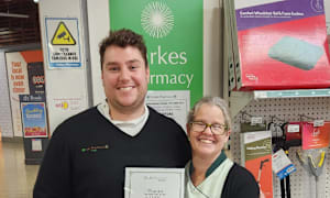 Teresa celebrates milestone with pharmacy