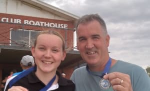 Kadey & dad take out medals