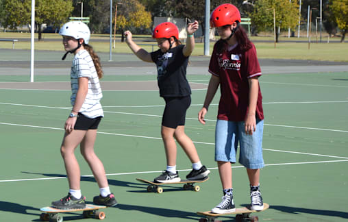 Skateboarding fun this holidays