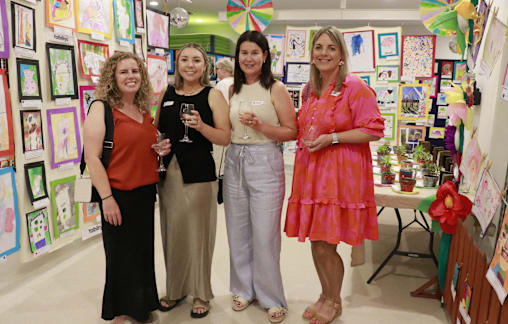 Preschool art show for Ronald McDonald House