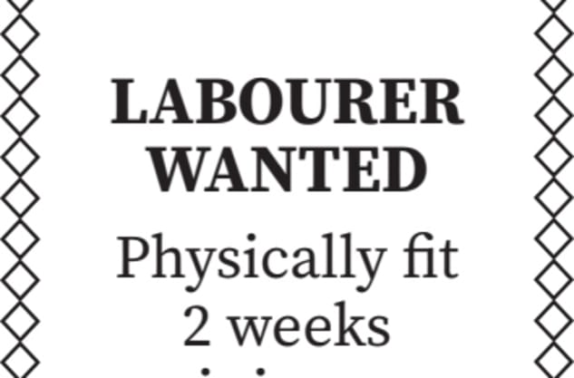 Labourer Wanted