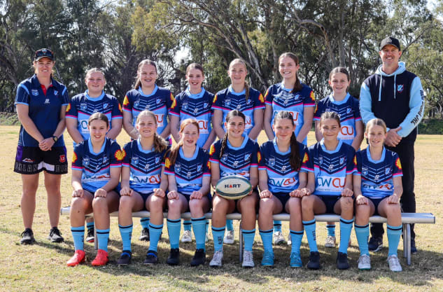 Red Bend JRL Under 14s girls are champions