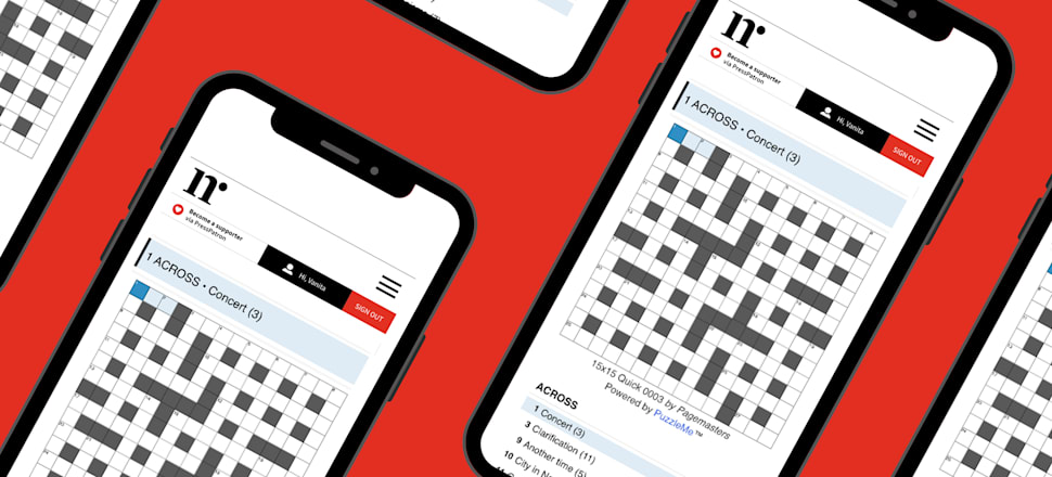 Daily crossword, Monday 29 August