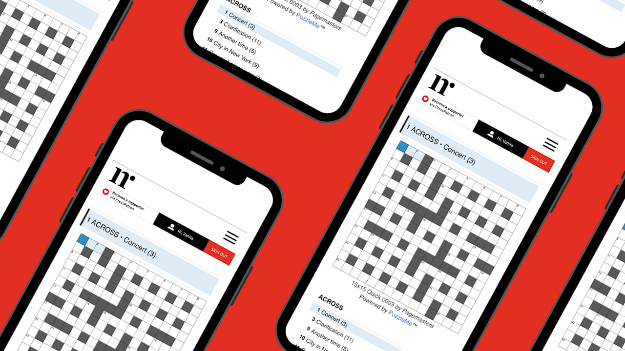 Newsroom daily crossword, Tuesday 21 September
