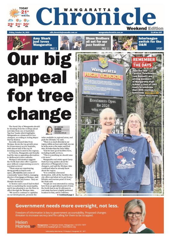 Wangaratta Chronicle, Friday, October 24, 2025