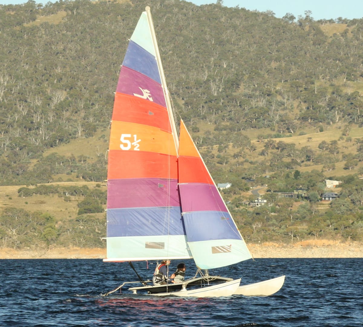 Big fleets at Lake Jindabyne Sailing Club