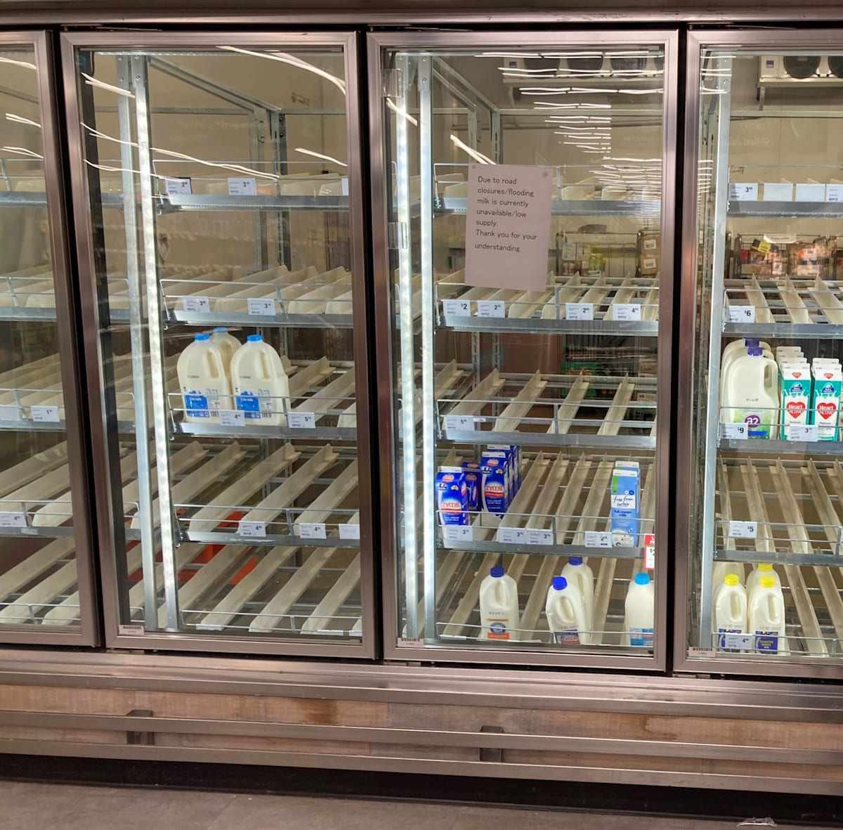 Shelves restocked, ready