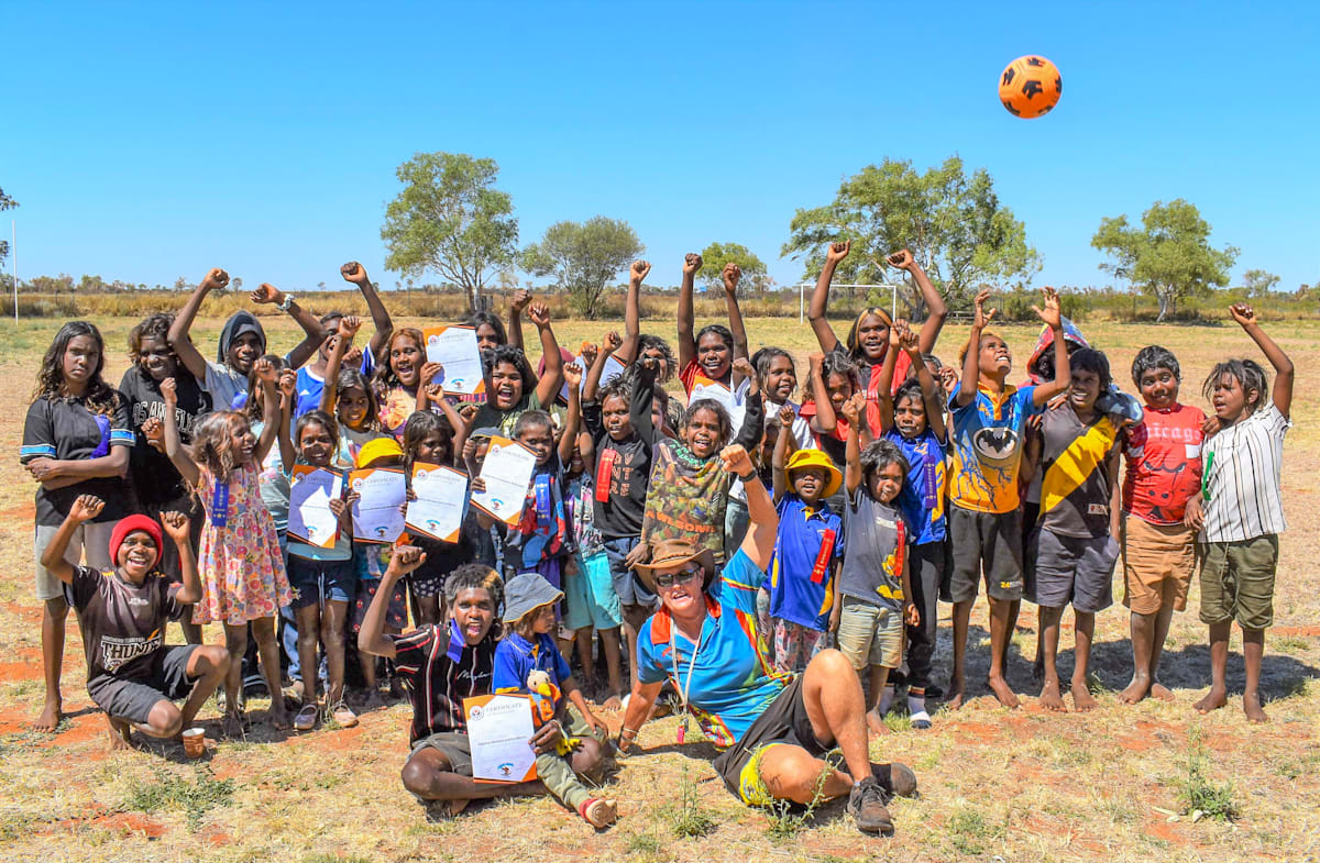 Cross country fun for students in Alpurrurulam