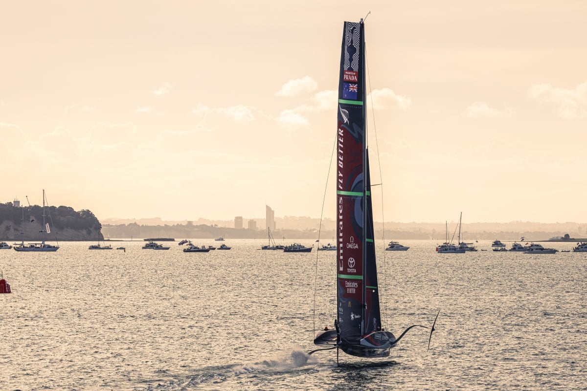 Team NZ stage comeback to win second race in chaotic winds