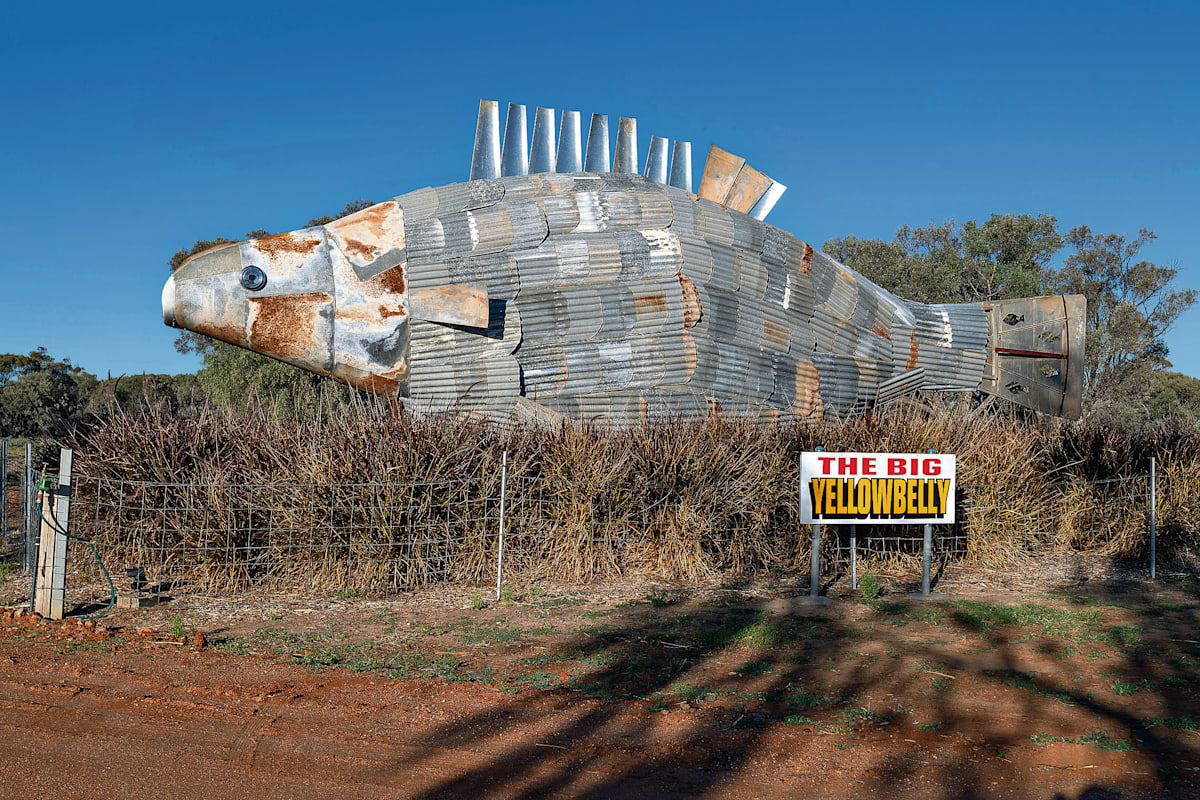 Giant fish sculpture built to reel in tourists