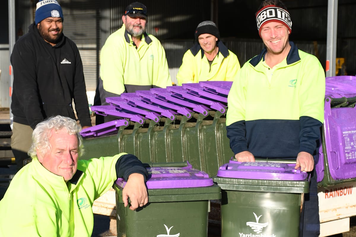 Community responds to purple bins