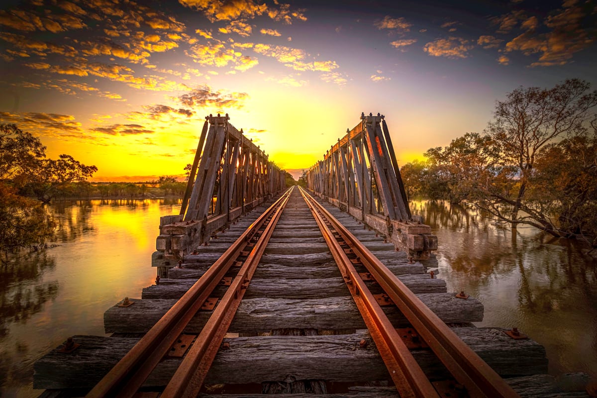 Standout photo of a bridge over troubled waters