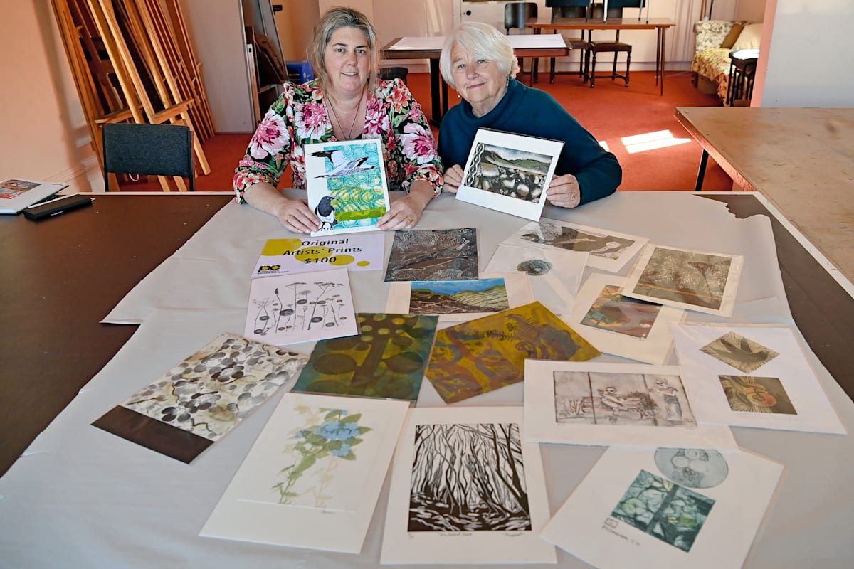 The Small Print exhibition of printed artworks in Gisborne