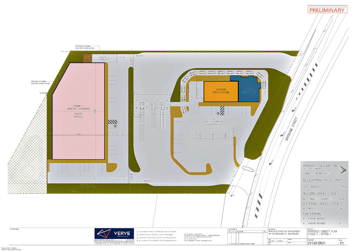 Change proposed to approved Brisbane Street servo complex