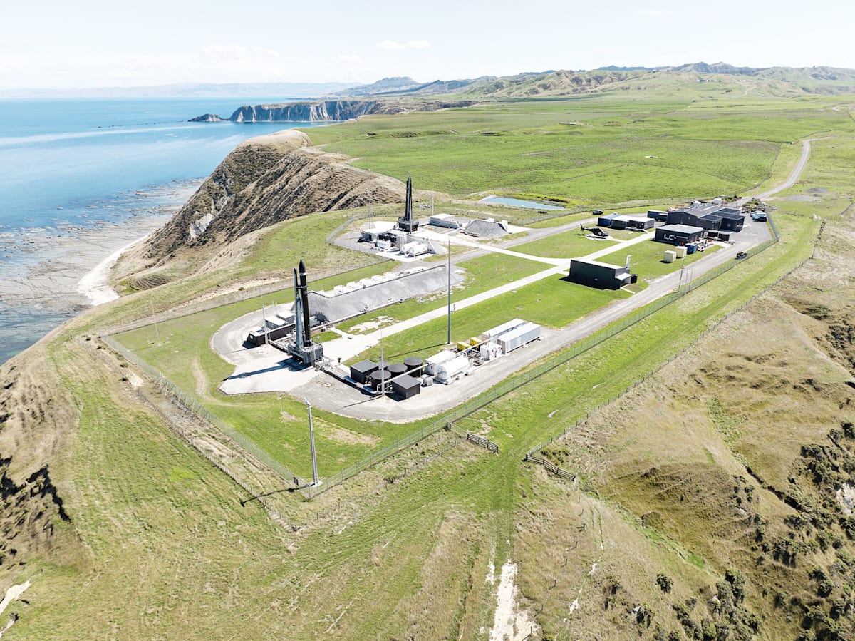 Two rockets at Rocket Lab’s Mahia spaceport awaiting launches