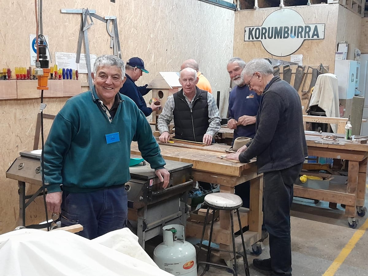 Korumburra men look ahead to new shed