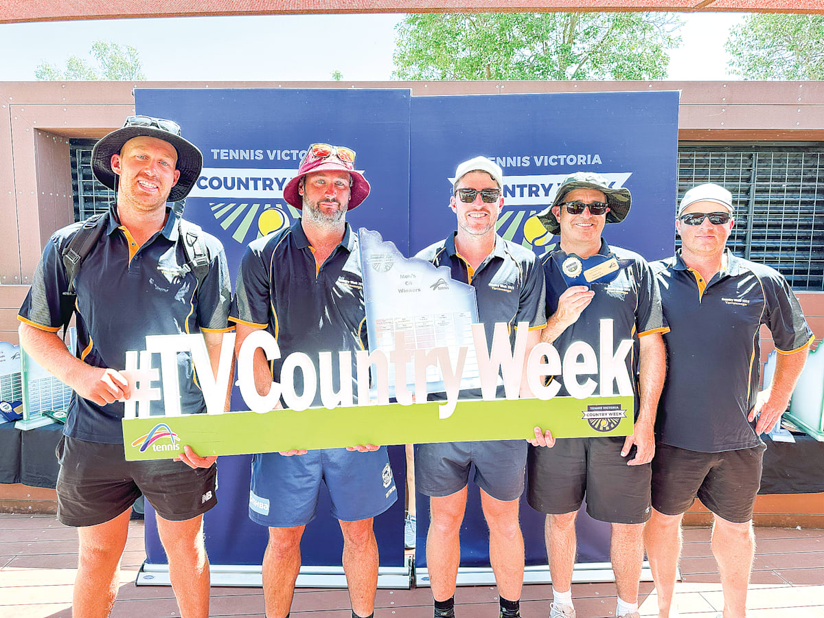 Leongatha Beers are 2023 Country Week tennis champions at Yarrawonga