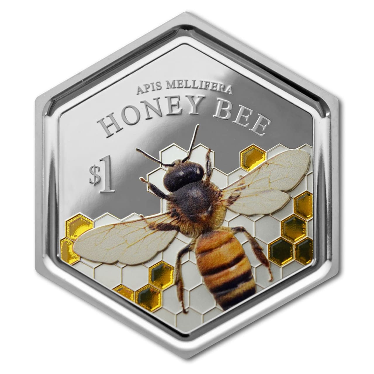 A NZ Post Collectables coin featuring a bee