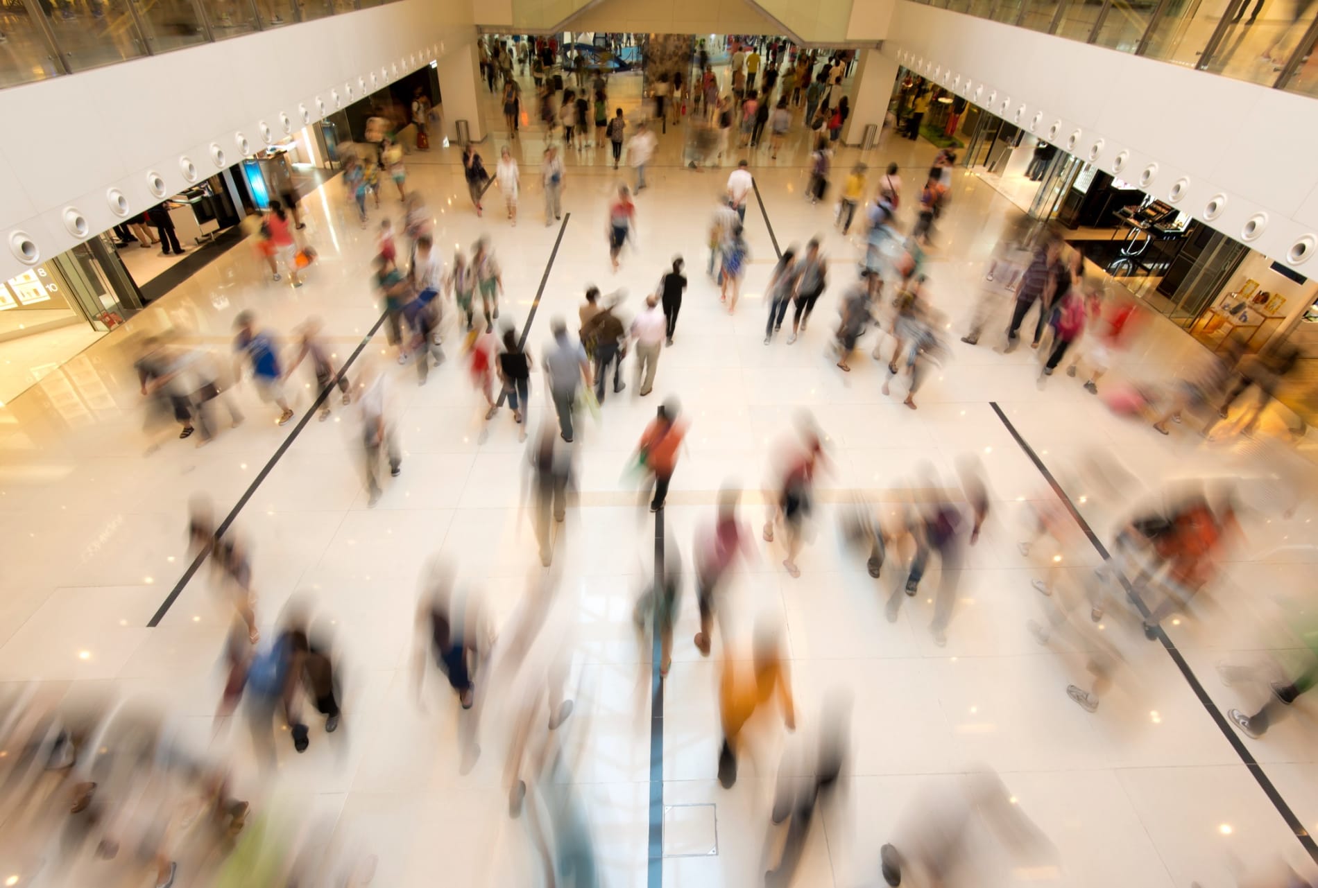 Busy shopping centre