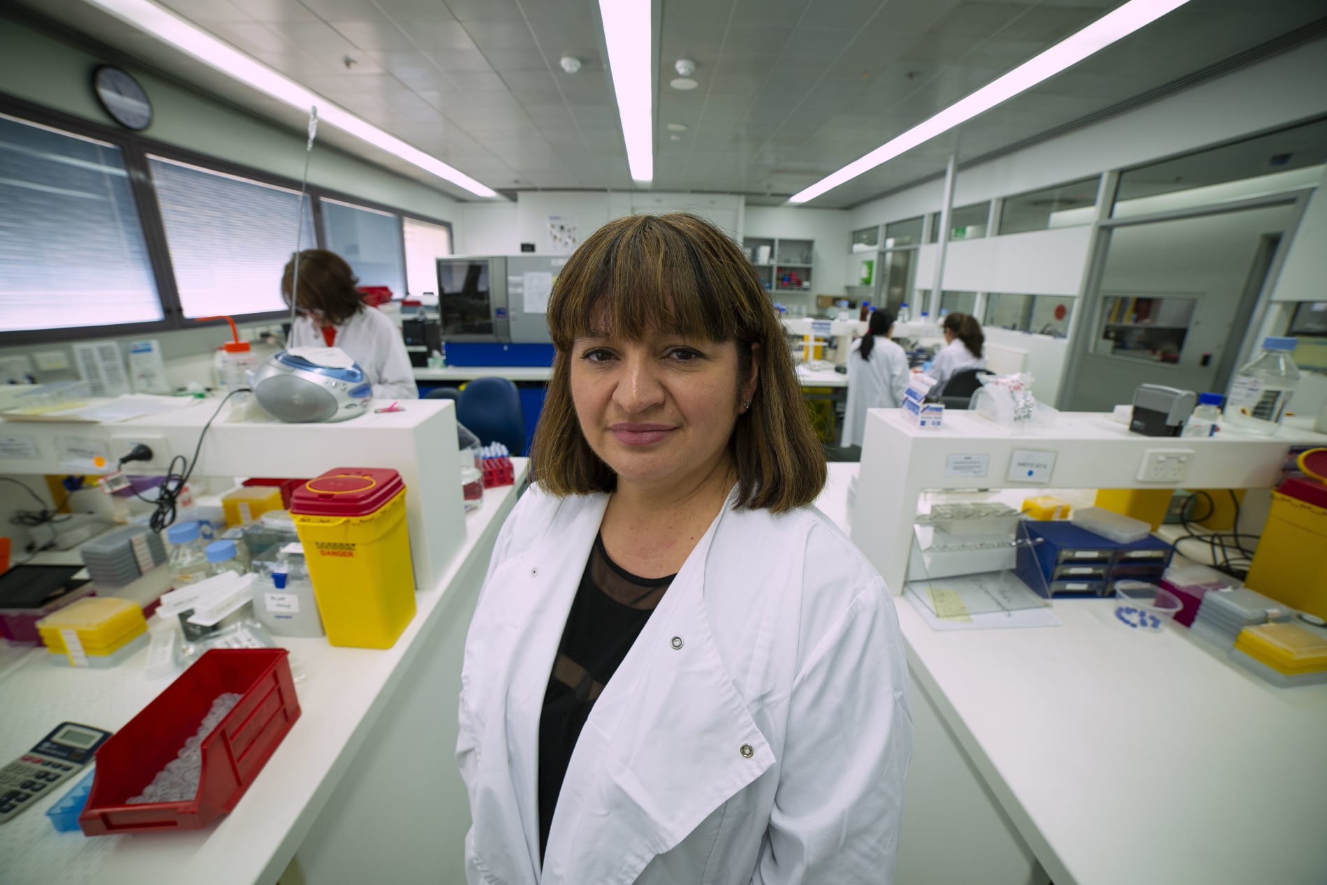 Portrait photo of Dr Dadna Hartman, manager of the Molecular Biology Laboratory at the Victorian Institute of Forensic Medicine.