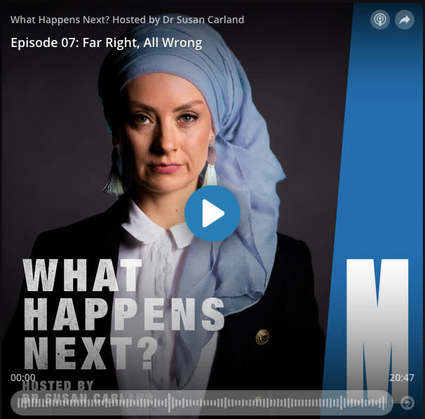 what happens next monash university podcast cover