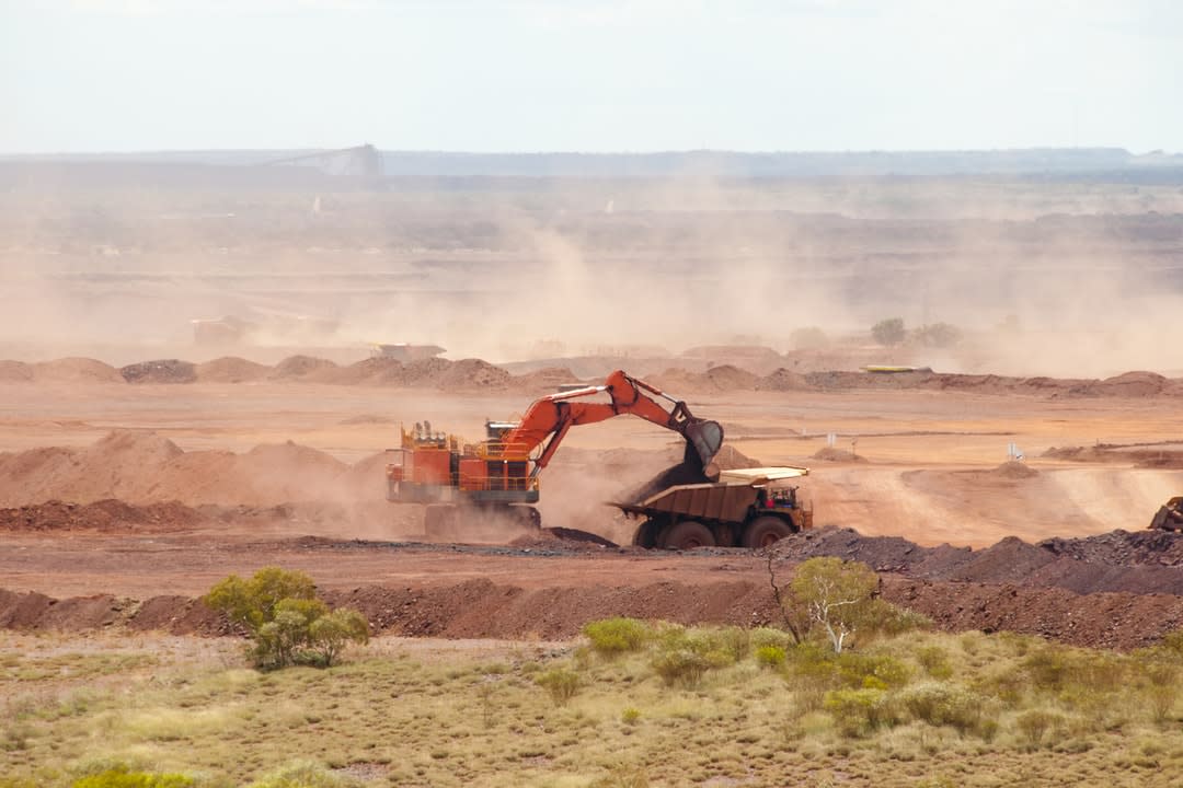 The clean up after a mine blast.