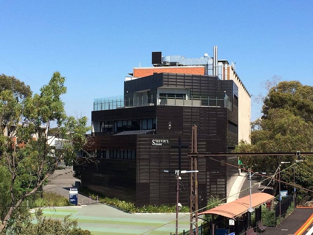 Exterior shot of St Kevin’s College, Melbourne