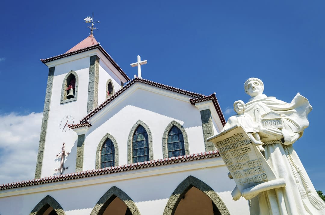 Portuguese christian catholic church landmark in central Dili, Timor-Leste.